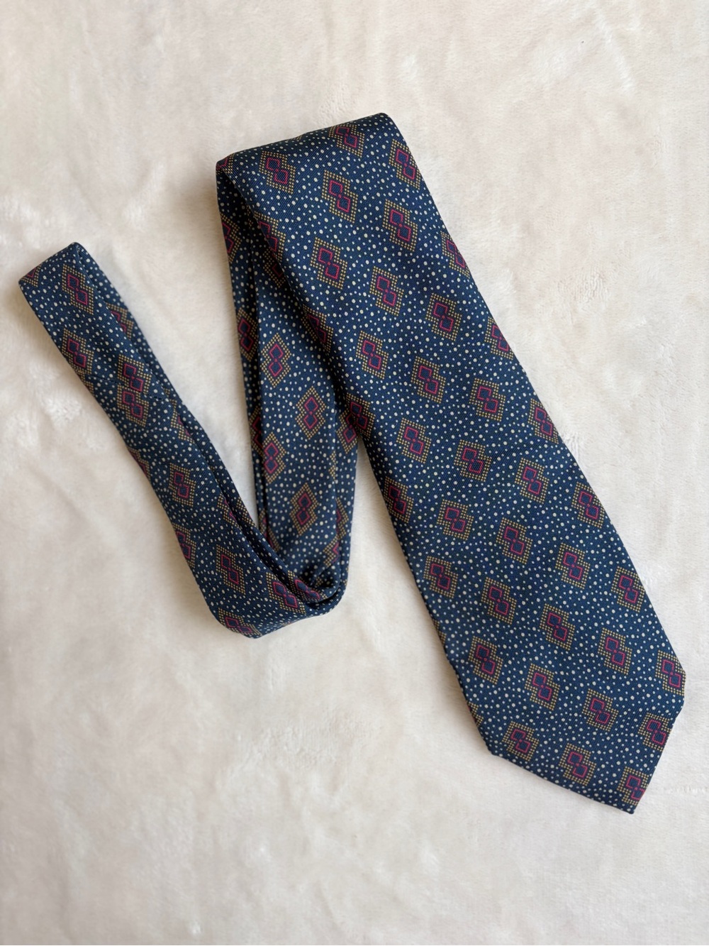 Vintage ETRO Milano Silk Foulard Necktie – Made in Italy